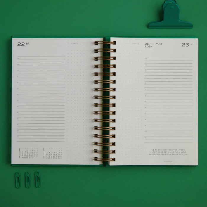 Monoblock | 2024 A5 Daily Planner - Makers, Be the Change, Organizer