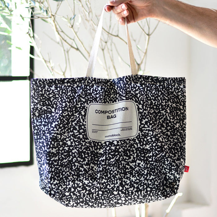 Monoblock | Versatile Eco-Friendly Totebag - Stylish Composition Bag | 40 cm x 35 cm x 10 cm
