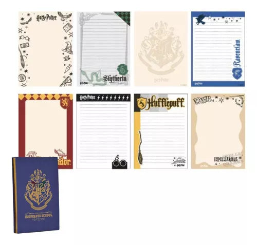 Mooving Harry Potter Notepad - Magical Writing Experience with 120 Sheets, Blue and Gold