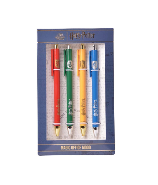 Mooving Harry Potter Set of 4 Pens - Exclusive Writing Collection for Wizarding Fans