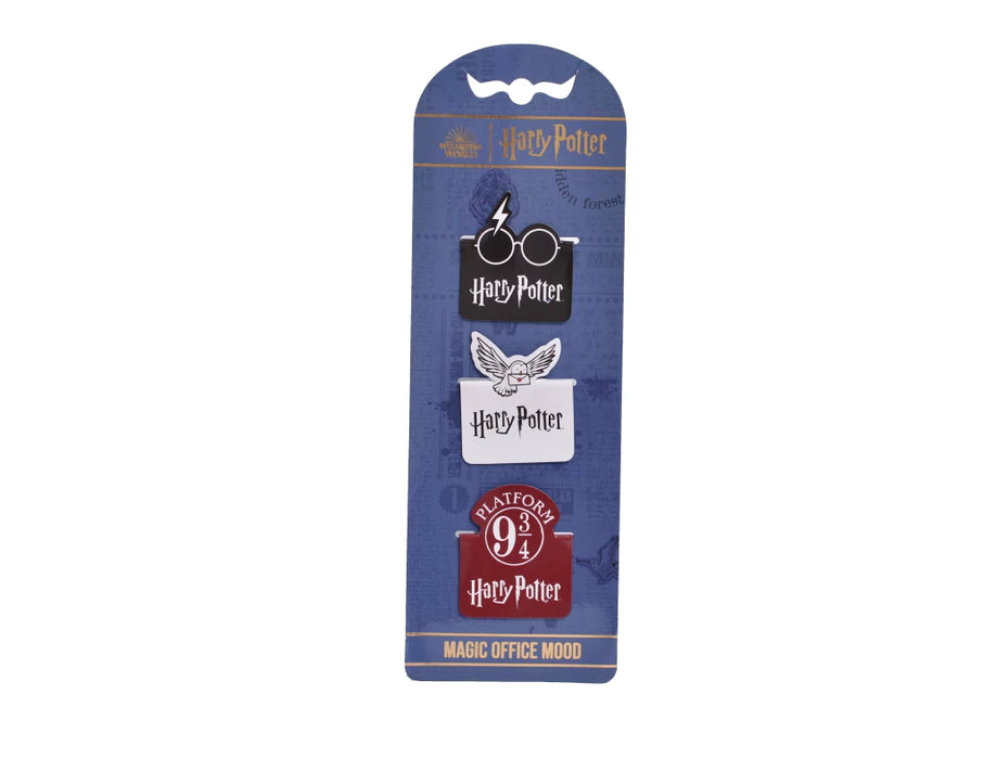 Mooving Magnetic Book Marks x3 Harry Potter - Exclusive Collection for Book Lovers - Perfect Gift Set - Page-Turning Magic at Your Fingertips!
