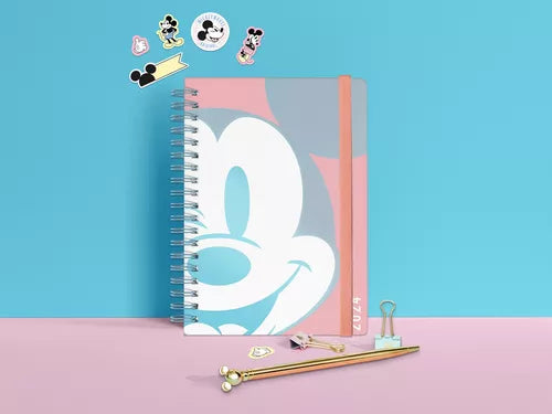 Mooving Mickey Mouse 2024 Planner - 14 cm x 20 cm - 2 Days Per Page - Stylish and Practical Agenda