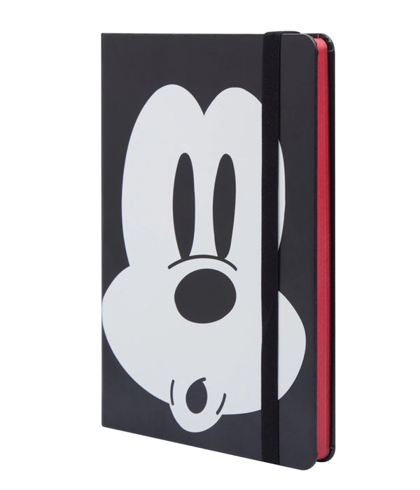 Mooving Mickey Mouse Notes - 96 Lined Sheets, Sleek 0-Subject Unit, 15cm x 21cm, Classic Black Color