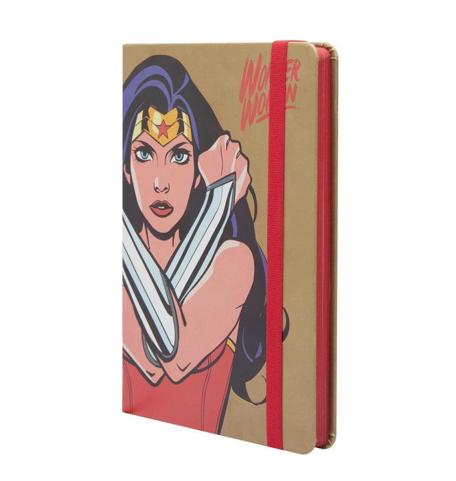 Mooving Wonder Woman Hardcover A5 Ruled Notebook - 96 Sheets