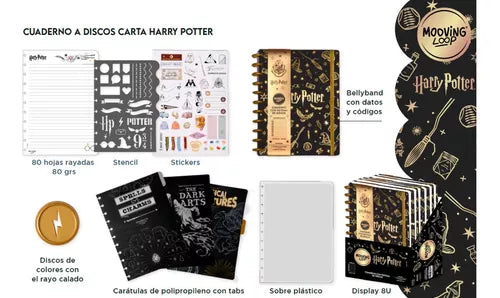 Mooving's Smart Disc-Bound Harry Potter Notebook - Unleash Your Wizardry