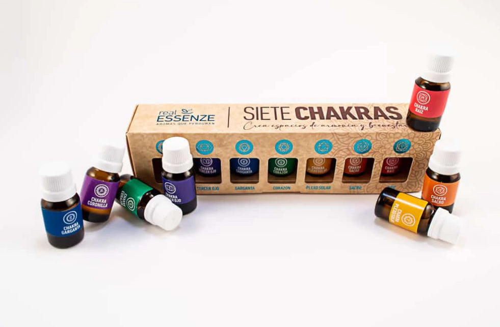 Mundo Hindu Real Essenze 7 Chakras Aromatic Essences - Elevate Your Senses with Seven Chakra Balancing Scents