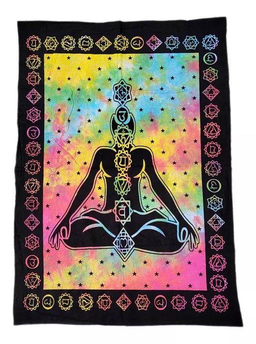 Mundo Hindú | Hindu Meditation Tapestry - India Culture and Spirituality