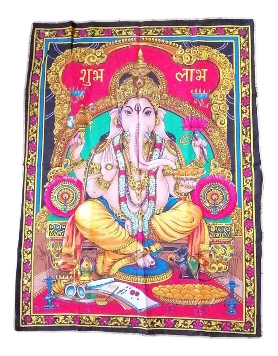 Mundo Hindú | Hindu Tapestry - Ganesh Print | India Culture