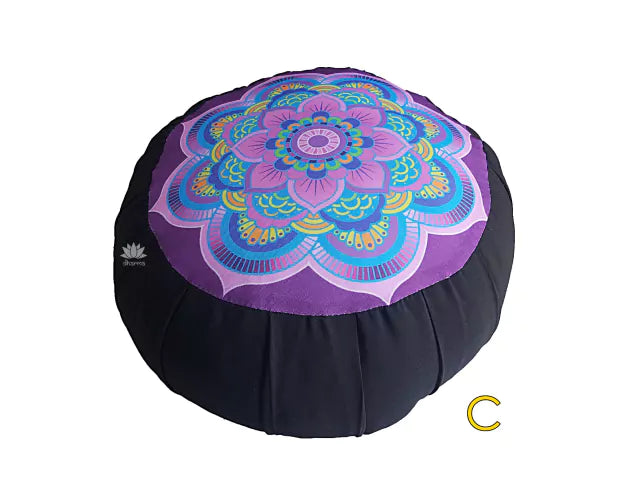Mundo Hindú | Premium Meditation Cushion - Zafu Pillow for Yoga and Mindfulness | Indian Culture