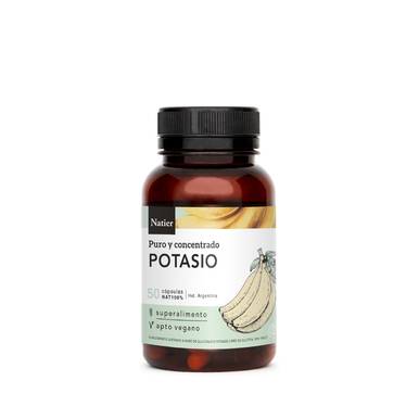 Natier Potasio Concentrado Vegan Dietary Supplement Potassium Support Cruelty Free, 0,87 g por unidade (50 unidades) 