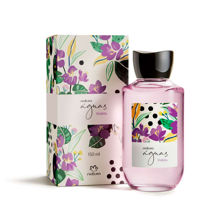 Natura Cologne Floral Fragrance: Delicate Violet & Woody Notes - Brazilian Biodiversity Ingredient - Light Violet Gardenia Sandalwood Scent Wrapped in Musk & a Touch of Pataqueira 150 ML