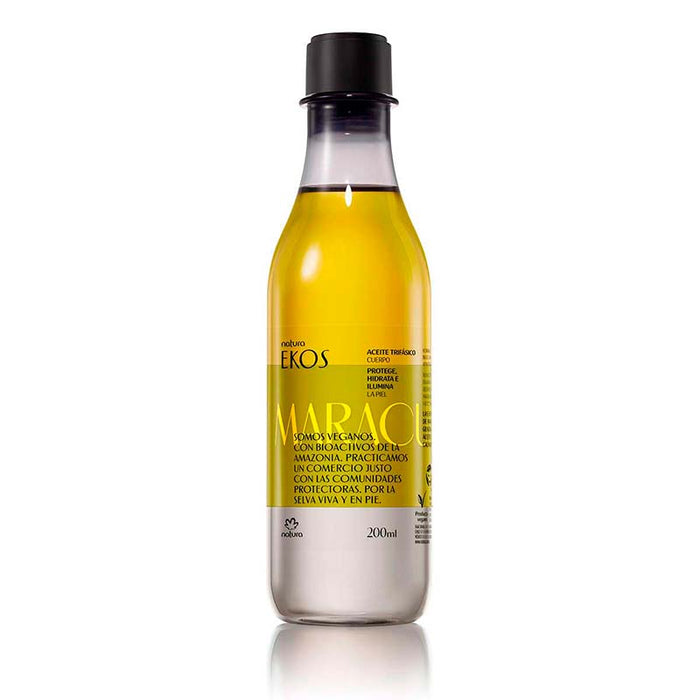 Natura Ekos 200 ml: Pure Maracuja Body Oil - Hydrates, Perfumes, and Protects Skin with Raw Passionfruit Oil