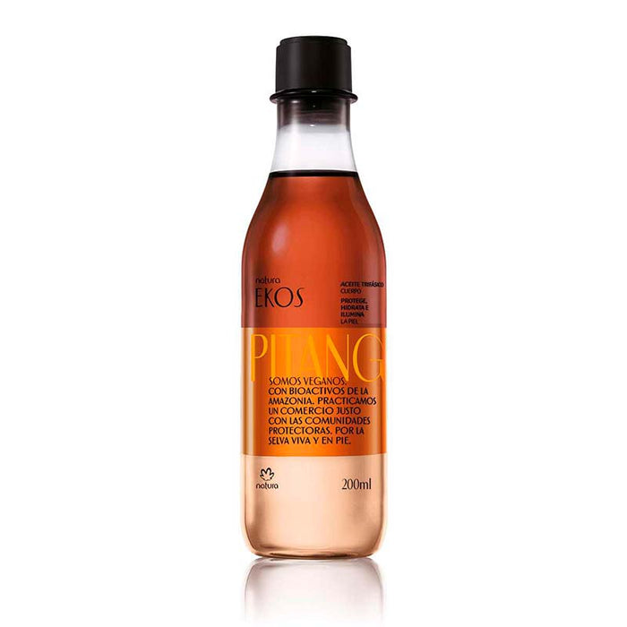 Natura Ekos Pitanga Body Oil 200 ml - Hydrates, Perfumes, and Refreshes Skin with Essential Pitanga Oil