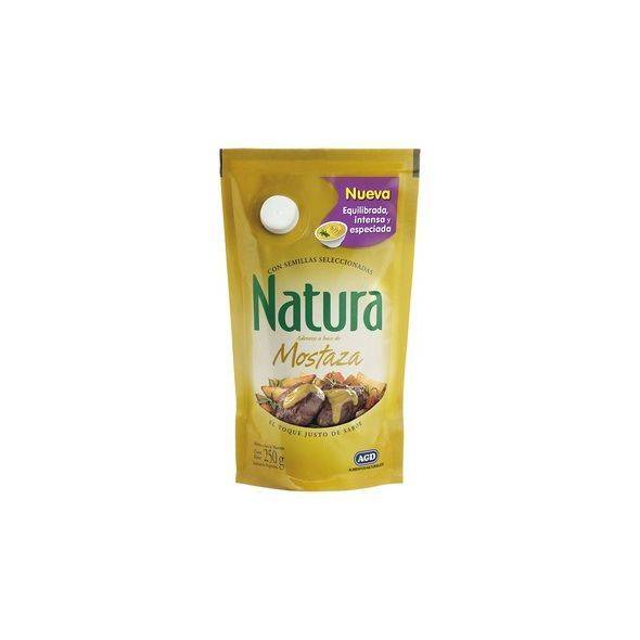 Natura Mostaza Classic Yellow Mustard in Pouch, 250 g / 8.8 oz