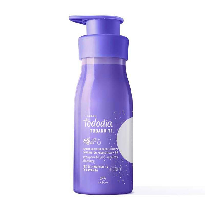 Natura Tododia Night Moisturizer Recover Your Skin with Cell Renewal - Relaxing Scent - 400 ml - Night Cream with Chamomile-Lavender Tea Infusion
