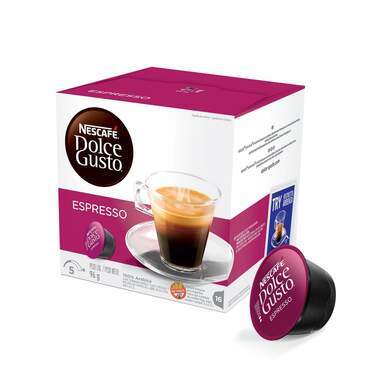 Nescafé Dolce Gusto Espresso Café Tostado Molido En Cápsulas Cápsulas de café, 6 g / 0,2 oz cada (caixa com 16) 