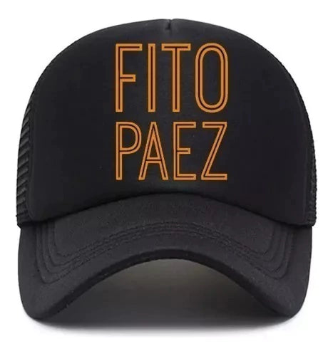 New Caps Premium Quality Unisex Trucker Cap - Fito Paez Snapback Hat with Great Fit & Adjustable Rear Strap