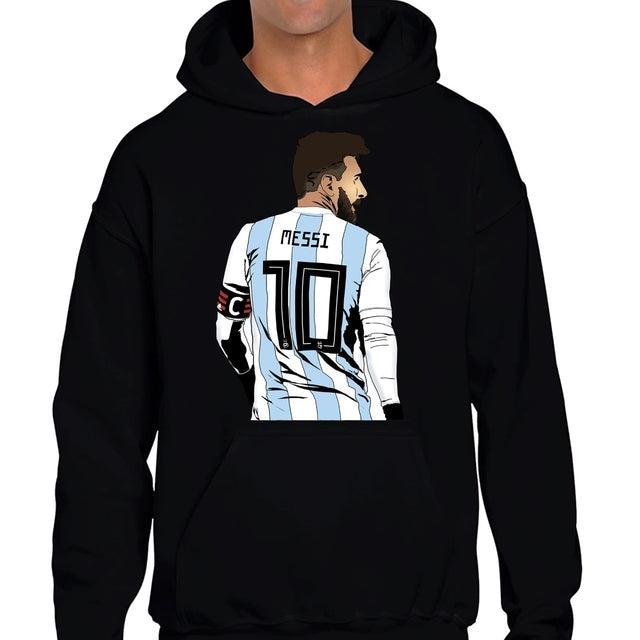 New Caps Premium Unisex Lionel Messi 10 Hoodie - 100 % Cotton - Printed Sweatshirts