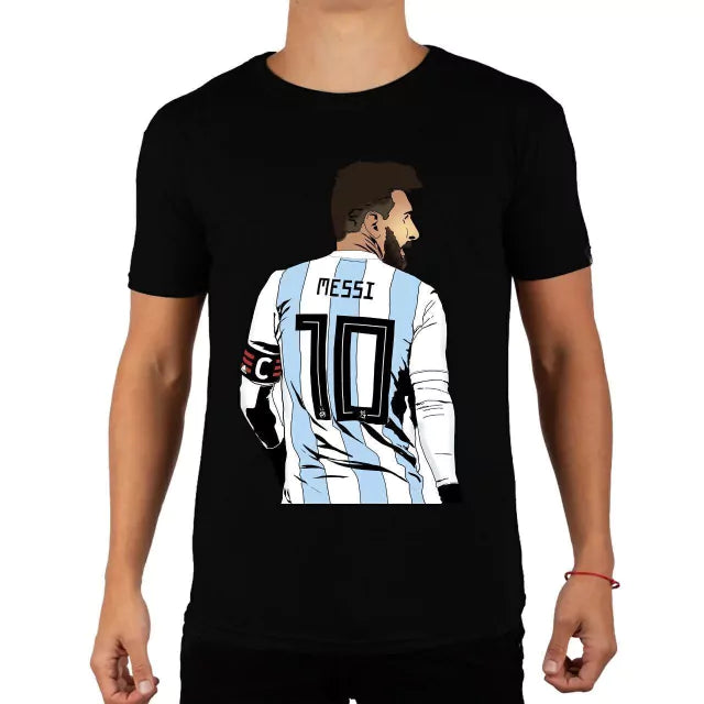 New Caps | Argentina Selection Messi Captain Cotton Tee