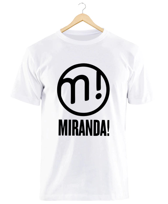New Caps | Miranda Iconic Band Cotton White Tee - Argentine Pop Sensation