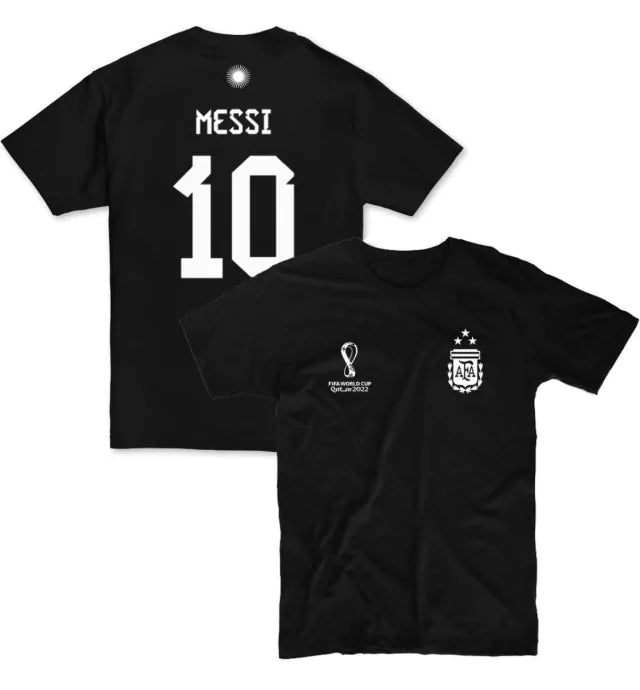 New Caps | Qatar AFA Messi 10 Cotton Jersey - Soccer Shirt