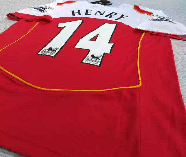 Nike Arsenal Retro 2004-05 Henry 14 Home Jersey - Premier League Legend Edition
