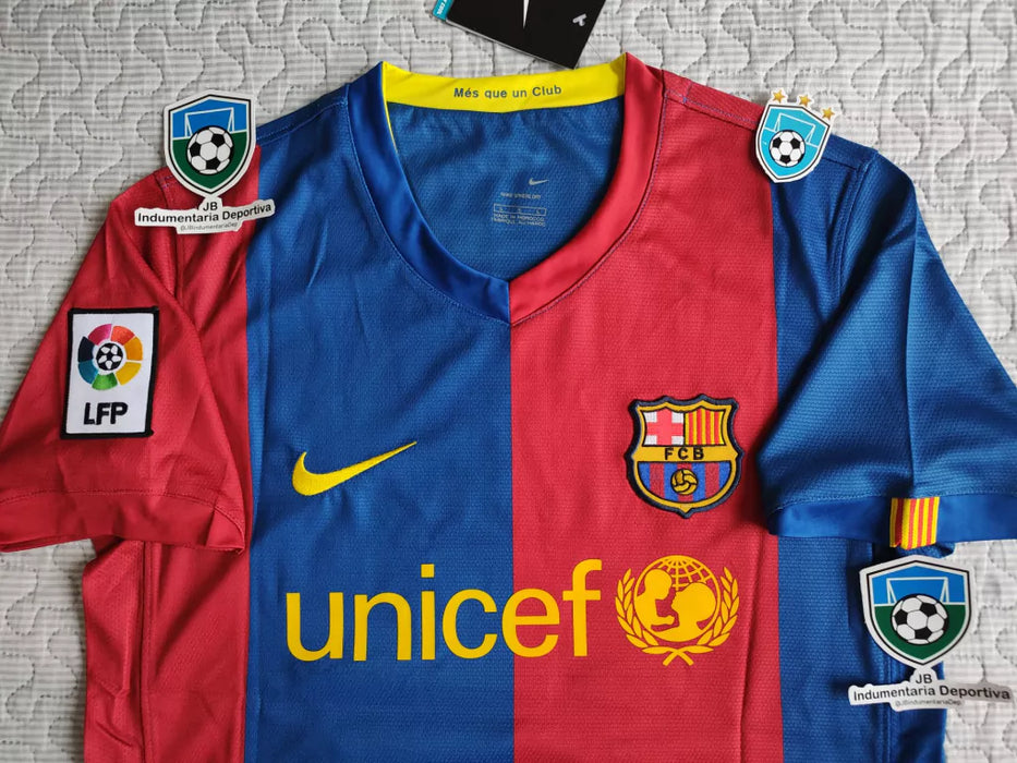 Nike Barcelona Retro 2006-07 Messi 19 LFP Home Jersey - Authentic Football Shirt