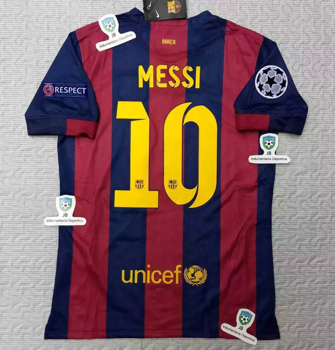 Nike Barcelona Retro 2014/15 Messi 10 UCL Home Jersey - Authentic Soccer Shirt for True Fans