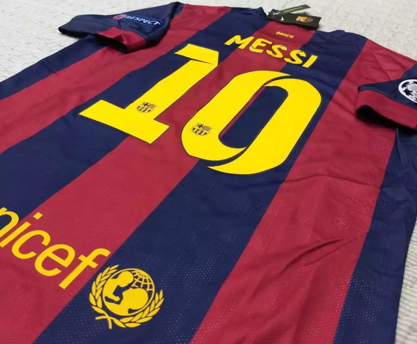 Nike Barcelona Retro 2014/15 Messi 10 UCL Home Jersey - Authentic Soccer Shirt for True Fans