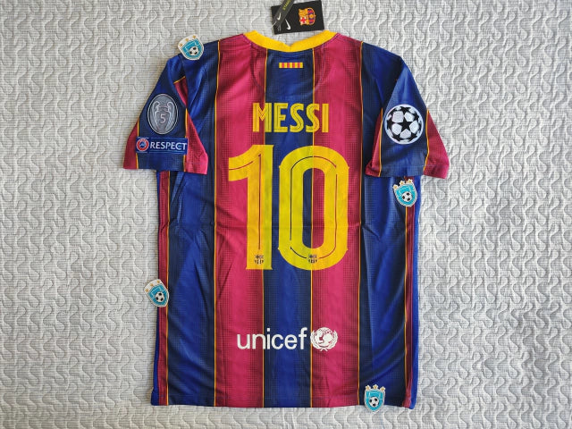 Nike Barcelona Retro 2020/21 Home Jersey - Messi 10 UCL Edition for True Fans