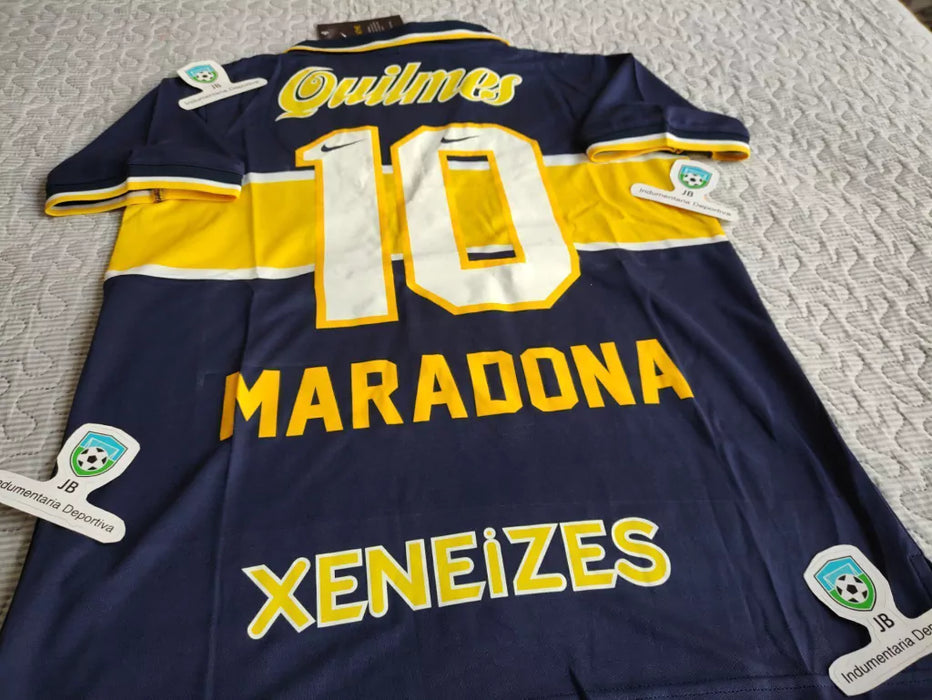 Nike Boca Juniors Retro 1997 Maradona 10 Home Jersey - Authentic Soccer Shirt for Fans
