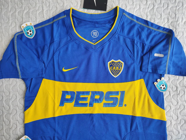 Nike Boca Juniors Retro 2003 Tevez 11 Home Jersey - Relive Glory with Iconic Heritage Kit