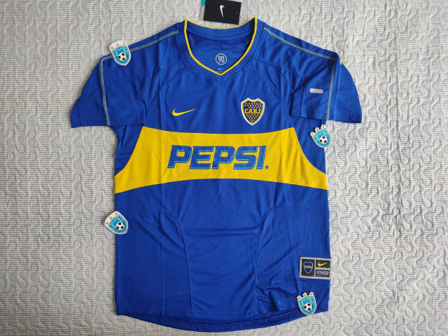 Nike Boca Juniors Retro 2003 Tevez 11 Home Jersey - Relive Glory with Iconic Heritage Kit