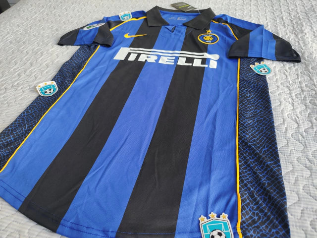 Nike Inter Retro 2001/02 Ronaldo 9 Soccer Jersey - Vintage Lega Calcio Shirt for Fans
