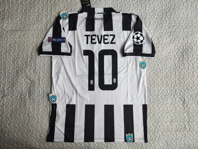 Nike Juventus Retro 2014-15 Home Jersey #10 Tevez - Authentic Champions League Football Apparel