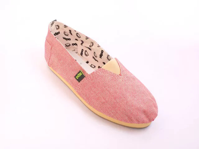 Nipa Classic Pipinas Espadrille - Flat Woven Cotton, Reinforced Stitching, Bicolor EVA Rubber Sole