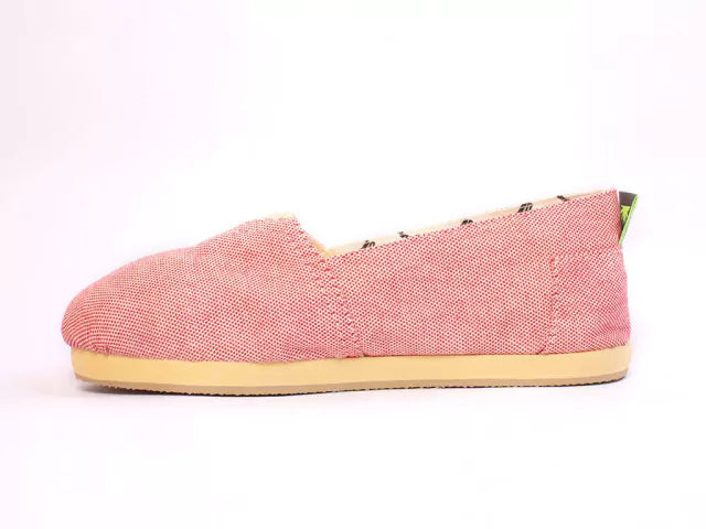 Nipa Classic Pipinas Espadrille - Flat Woven Cotton, Reinforced Stitching, Bicolor EVA Rubber Sole