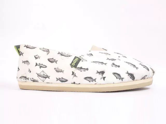 Nipa Classic Ushuaia Espadrille - Flat Woven Spum Sublimated Fabric with Reinforced Stitching and Bicolor Eva Rubber Sole