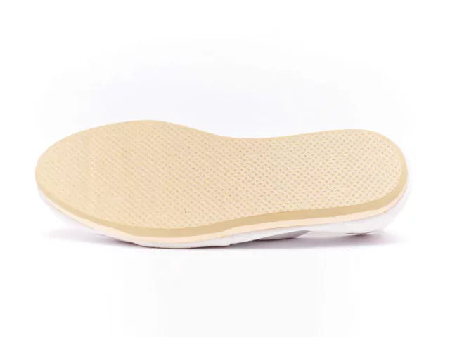 Nipa Classic White Espadrille - Flat Woven Cotton Canvas - Reinforced Stitching - Rubber Sole