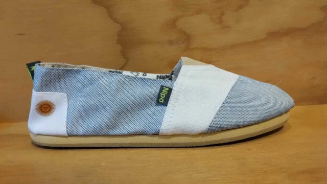 Nipa Cotton Flat Weave Espadrille with Reinforced Stitching - Argentina