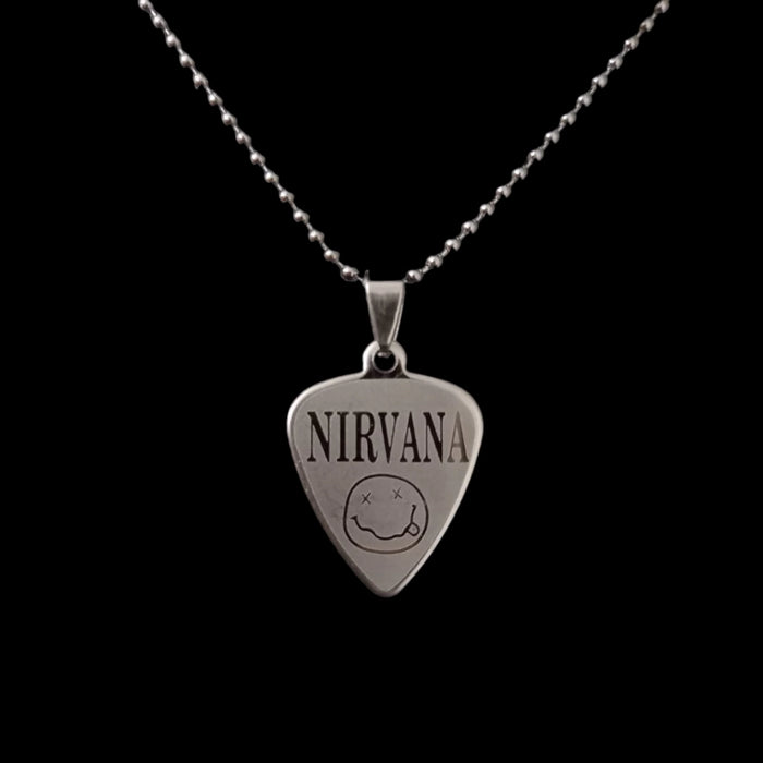 Nirvana Grunge Rock Steel Collar - Iconic Music-inspired Jewelry