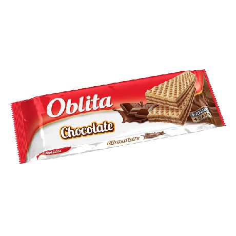 Oblita Obleas Rellenas con Chocolate Wafers Filled with Chocolate Cream, 100 g / 3.53 oz (pack of 3)