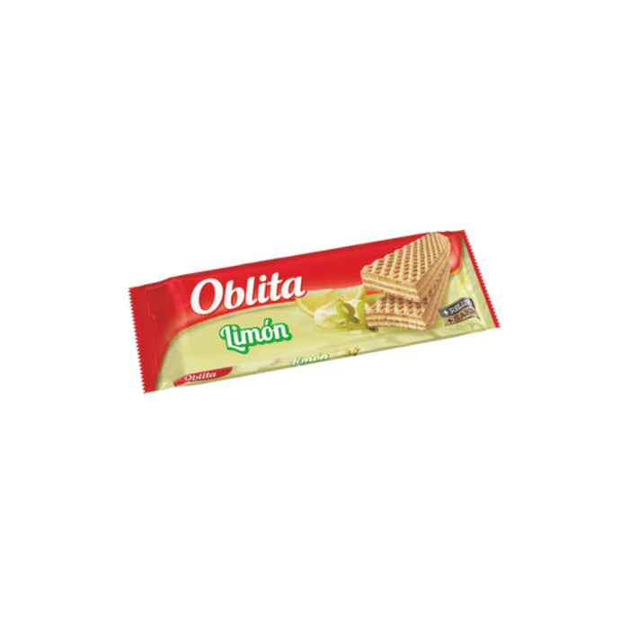 Oblita Obleas Rellenas con Limón Wafers Filled with Lemon Cream, 100 g / 3.53 oz (pack of 3)