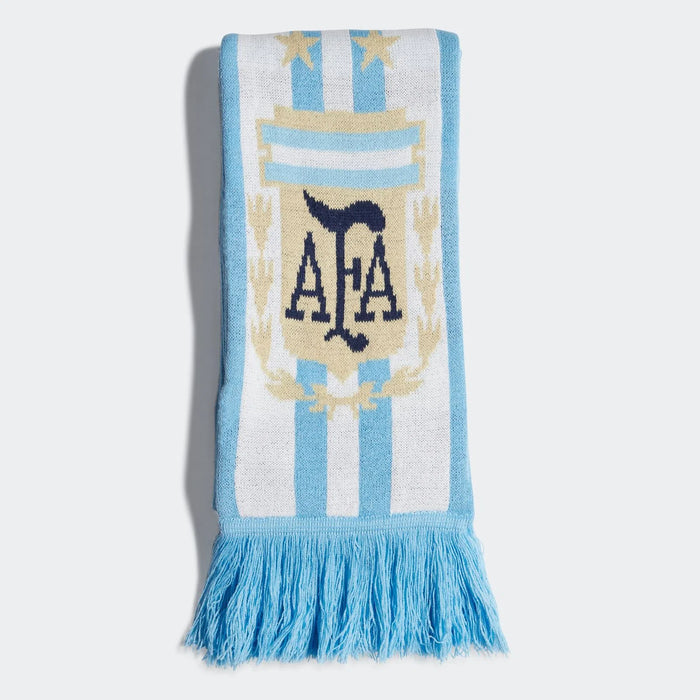 Official AFA White Scarf - Soft Comfort - sky blue Details - Support in Style