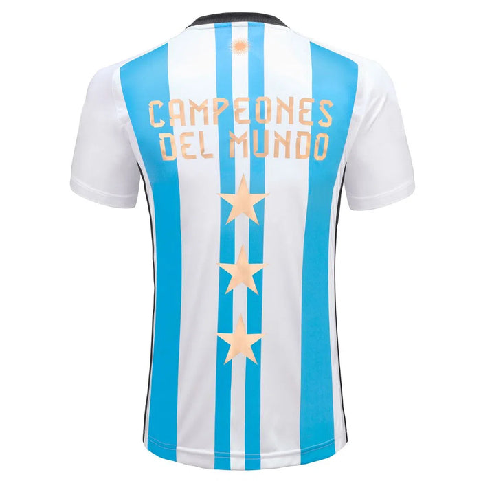 Official Argentina National Team Jersey: Champion World Cup Title - Three Stars Camiseta Oficial Titular Selección Argentina