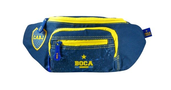 Official Boca Juniors Embroidered Crest Waist Pack Riñonera - Genuine Club Merchandise