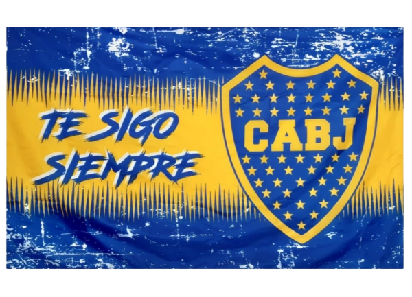 Official Boca Juniors Flag | Te Sigo Siempre - Soccer Fan Essential | 90 cm x 150 cm