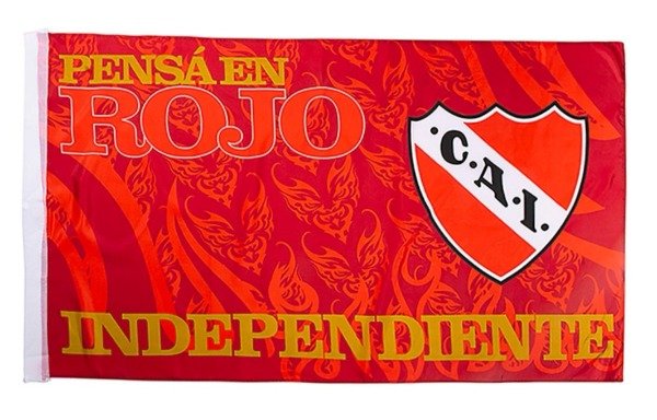 Official Independiente Flag - Pensá en Rojo - Soccer Fan Must-Have | 90 cm x 150 cm