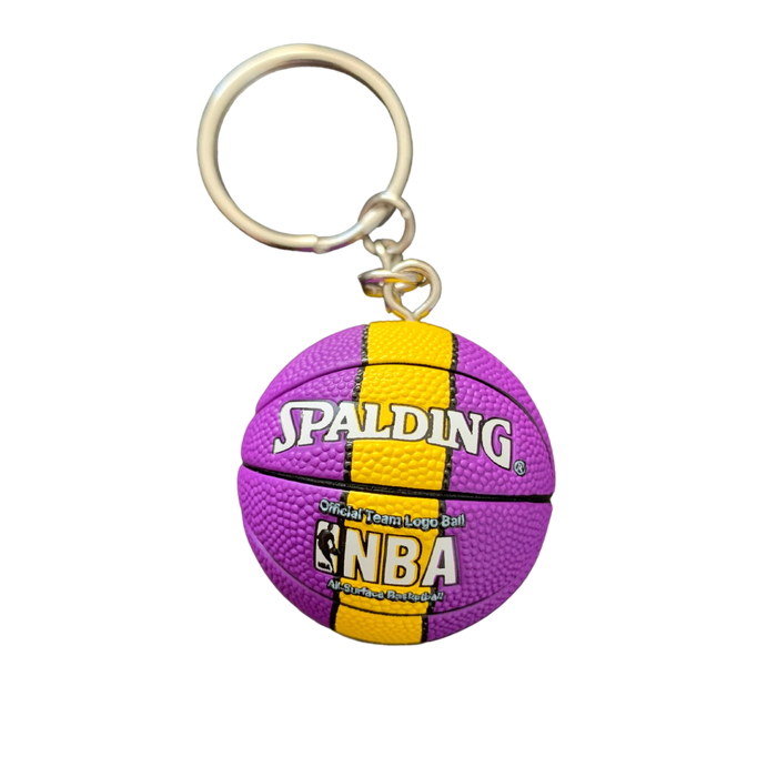 Official NBA Lakers Basketball Keychain - Team Fan Collectible