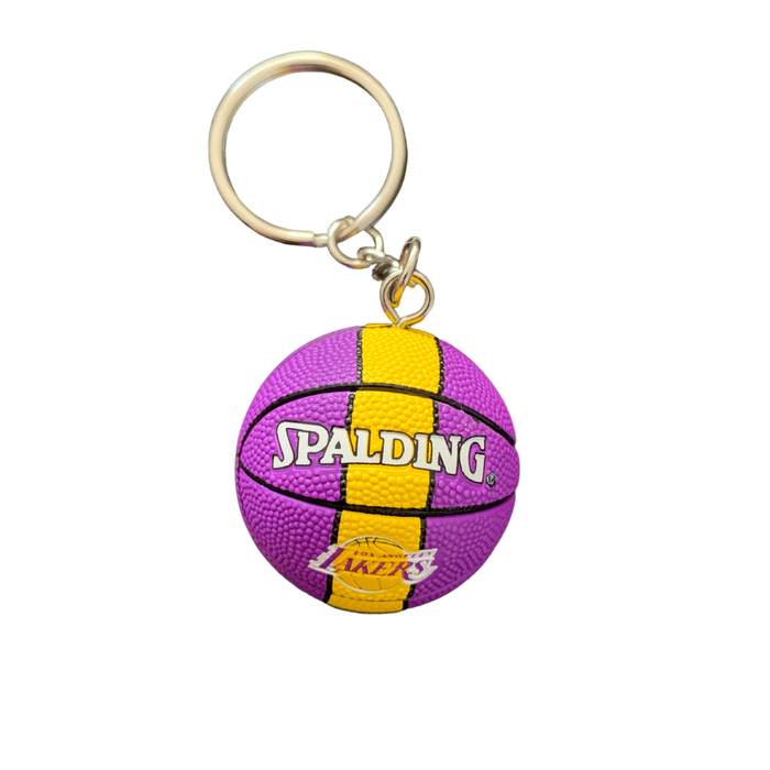 Official NBA Lakers Basketball Keychain - Team Fan Collectible